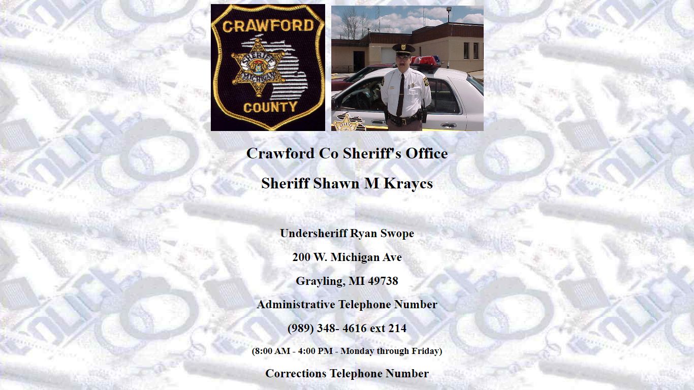Crawford Co Sheriff's Office Homepage - CrawfordSheriff.org